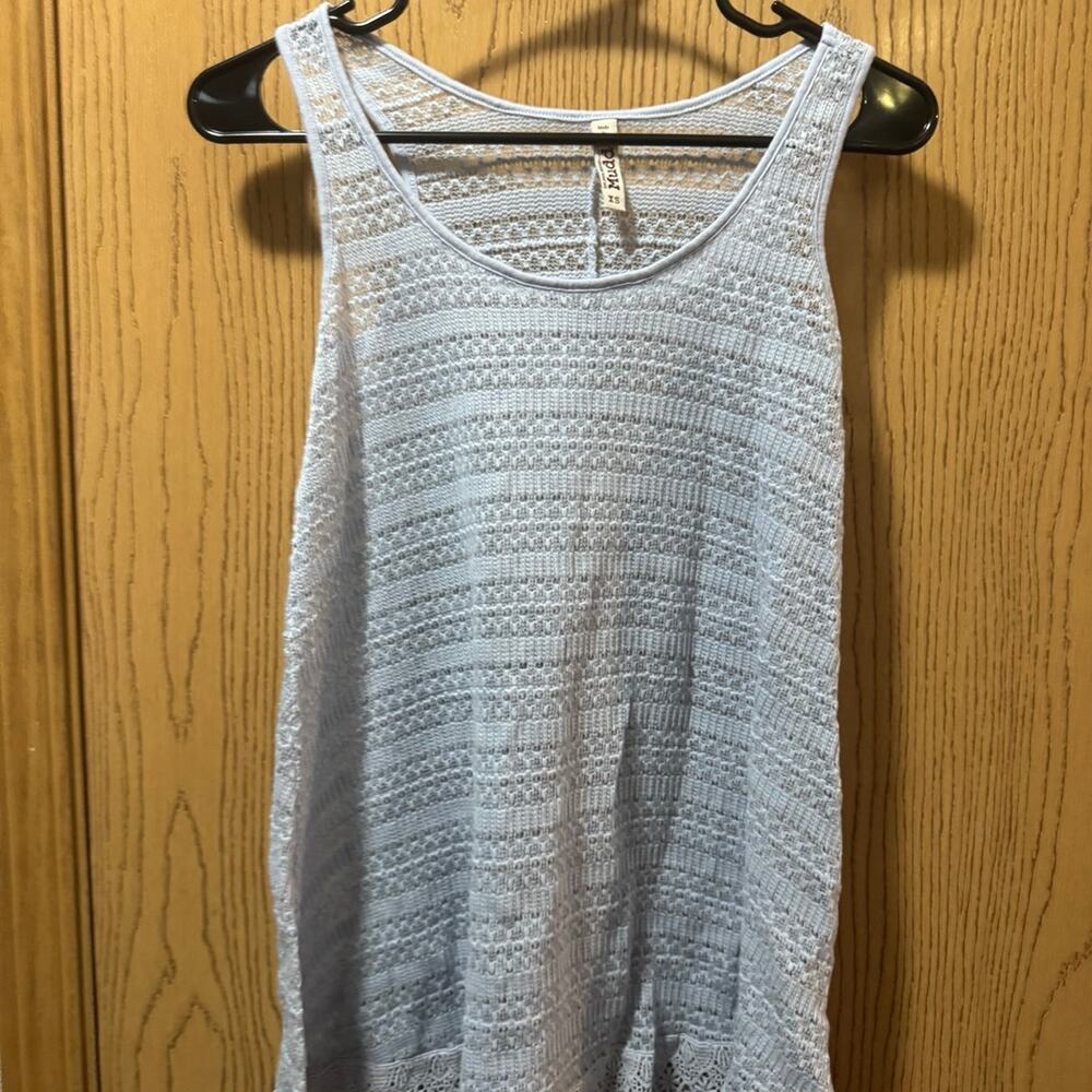 Mudd blue see through tank top size XS